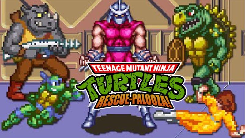忍者神龟：救援-Palooza！Teenage Mutant Ninja Turtles Rescue-Palooza!-Pxiel8bit